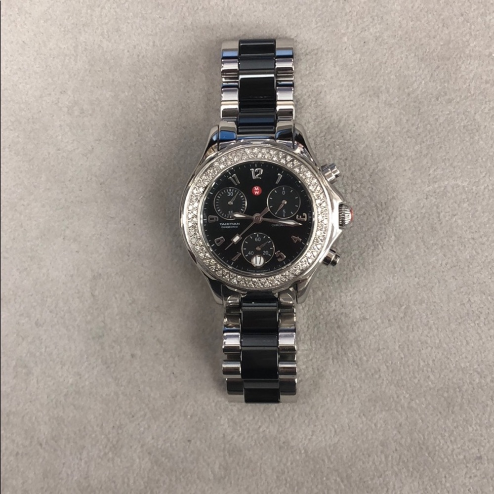 Ladies Michele Tahitian Diamond Watch